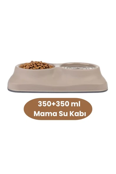 Evcil Hayvan Kedi Köpek Mama Erzak Saklama Kabı ve Mama Su Kabı 2’li Set - 4