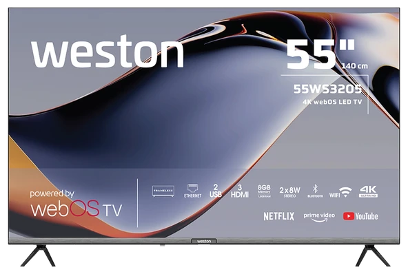 Weston 55WS3205 4K Ultra HD 55" 140 Ekran Uydu Alıcılı webOS Smart LED TV