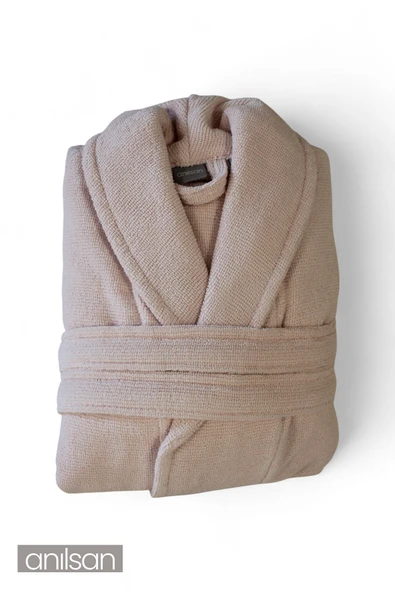 %100 Pamuk Gül Kurusu bornoz - Şalyaka Otel Bornozu, Spa Için Ideal, Günlük Kullanıma Uygun - 2