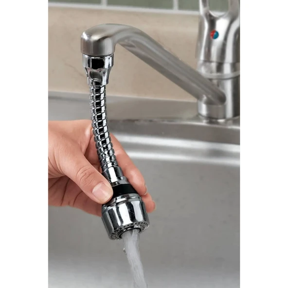 Mucit Home 1 Adet 360° Dönebilen Su Mutfak Lavabo Musluk Püskürtücü - 2