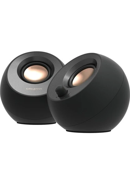 Creative Pebble V3 2.0 Usb-C - Bluetooth 5.0, 16W Multimedya Stereo Hoparlör Seti - 2