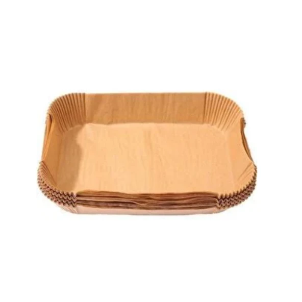 Mucit Home   Air Fryer Tek Kullanımlık Hava Fritöz Yağ Geçirmez Yapışmaz Gıda Pişirme Kağıdı 50 adet xxl ürün görseli