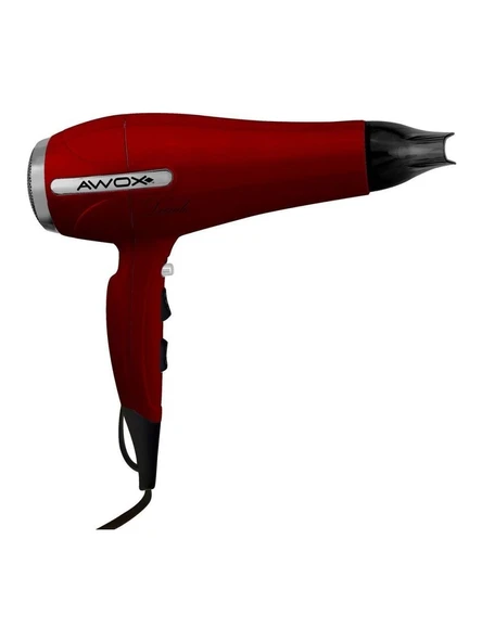Awox Avito Saç Kurutma Makinesi Kırmızı Profesyonel Kuaför 2200w Dc Motor Hızlı Kurut Ve Şekillendir