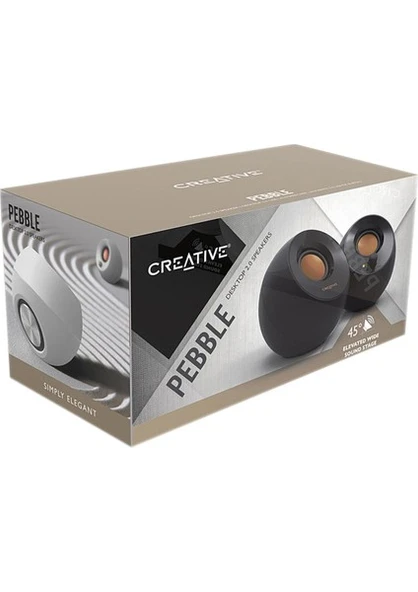 CREATIVE Pebble 2.0 Multimedya Stereo Hoparlör Seti - Siyah - 3