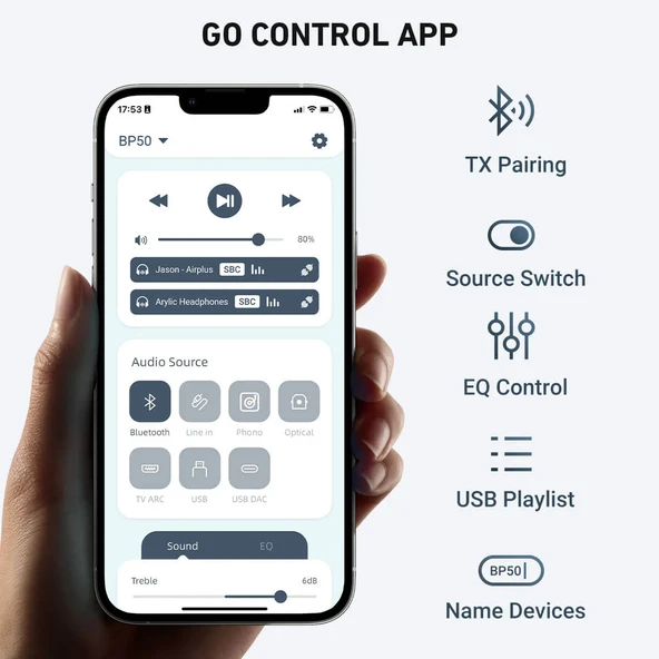 Arylic BP50 Bluetooth PreAmfi - 7