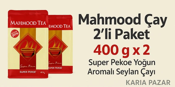 Mahmood Seylan Çayı 2’li Paket 400g x2 Super Pekoe - 4