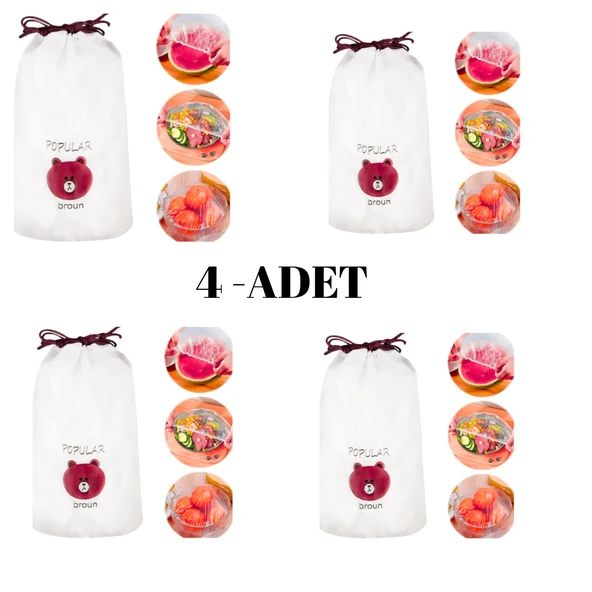 Mucit Home   400 Adet Pratik Tazeliği Koruyan Tencere ve Tabak Bonesi Çok Amaçlı Kapak Gıda Bonesi ürün görseli