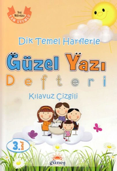 3.Sınıf Dik Temel Harflerle Güzel Yazı Defteri Kılavuz Çizgili ürün görseli
