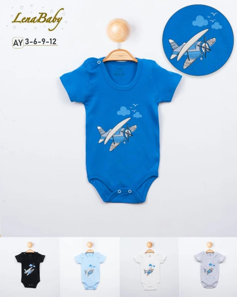 Çıtçıtlı bebek bady 4lü seri 3-6-9-12 aylık toptan 4lü seri - Resim 5