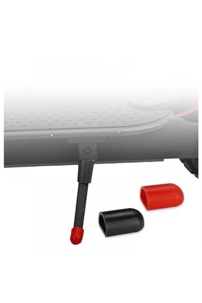 Elektrikli Scooter Yan Ayaklık Kaydırmaz Ucu  Siyah - Resim 3