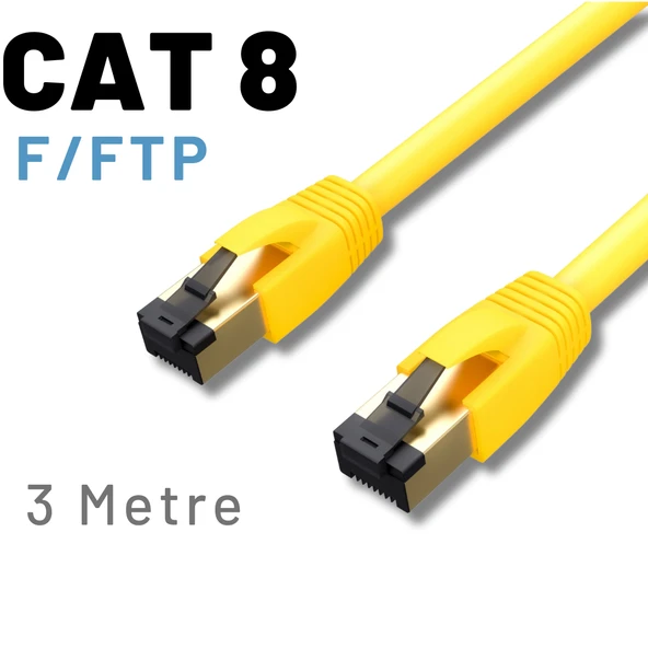 IRENIS CAT8 F/FTP LSZH Ethernet Patch Kablo, 3 Metre - 2