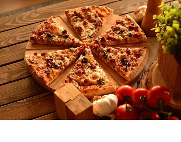Bambum Slice - Dilimli Pizza Tahtası B0123 - 2