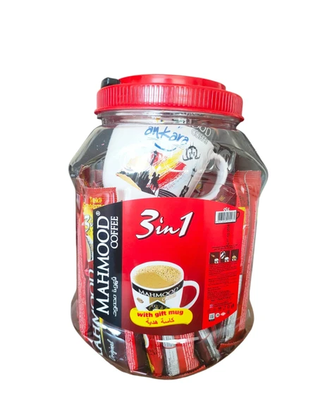 Mahmood Coffee 3'ü 1 Arada 42 Adet Kavanoz Kahve (KUPA HEDİYELİ)