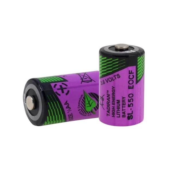 SL-550/S TLH-5902/S 1/2AA 3.6V Li-SOCI2 Lithium Pil - Yüksek Sıcaklıkta Çalışma