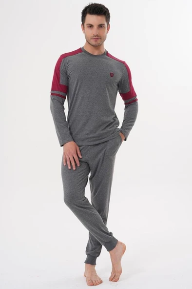 Mecit 2990 Erkek Füme Uzun Kollu Pijama Takımı ürün görseli
