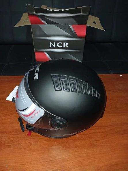 NCR KASK ÇENESİZ 230 ECE BELGELİ- MAT SİYAH - 5