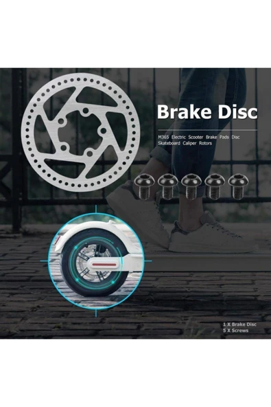 110mm Xiaomi M365 Pro Elektrikli Scooter Metal Fren Diski Escooter / Elektronik Scooter - 3