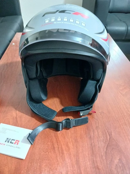 NCR KASK ÇENESİZ 230 ECE BELGELİ- MAT SİYAH - Resim 2