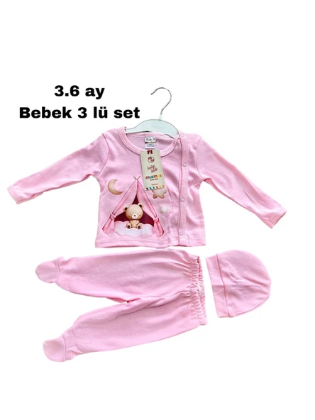 BEBEK 3'Lİ ZIBIN SET  3-4-5-6 aylık Toptan 4'ü seri - 2