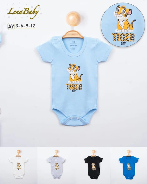 Çıtçıtlı bebek bady 4lü seri 3-6-9-12 aylık toptan 4lü seri - Resim 3