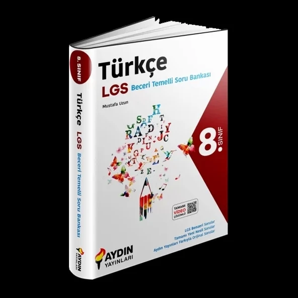 Aydın Yayınları 8. Sınıf Türkçe Beceri Temelli Soru Bankası ürün görseli