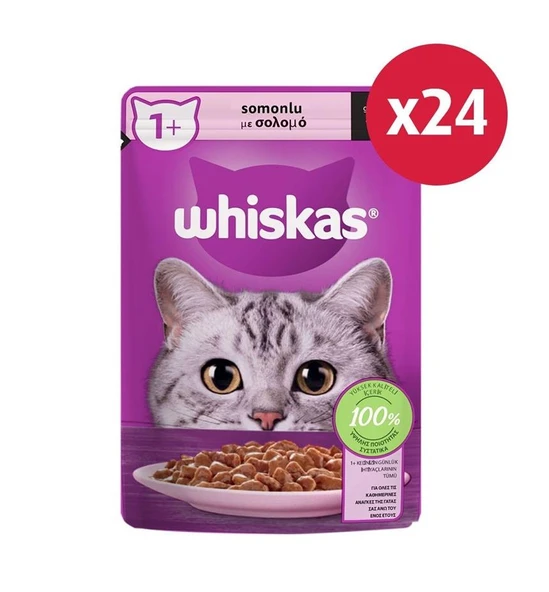 Whiskas Somonlupoşet Yaş Mama 85 gr 24x
