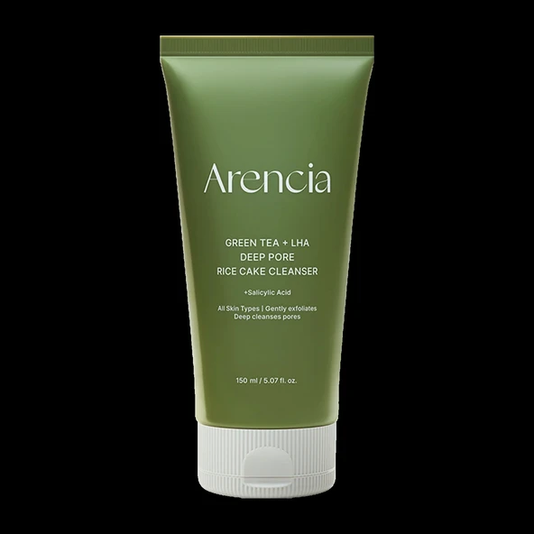 Arencia - Green Tea + LHA Deep Pore Rice Cake Cleanser(Yağlı ciltler için temizleyici)(GLOBALCARE)