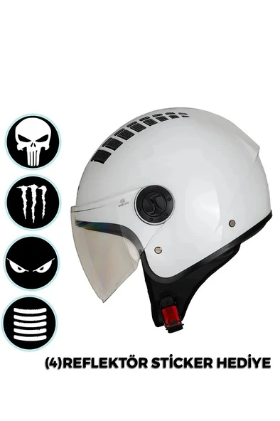 NCR KASK ÇENESİZ 230 ECE BELGELİ - BEYAZ - 1