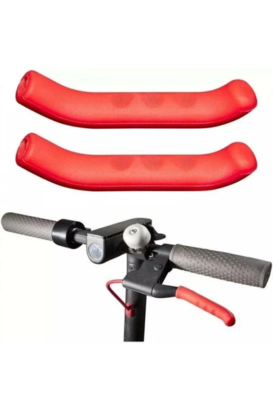 Scooter Aksesuar Elektrikli Scooter Fren Kolu Koruyucu - Kırmızı ürün görseli