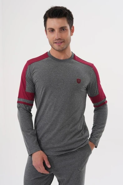 Mecit 2990 Erkek Füme Uzun Kollu Pijama Takımı - Resim 3