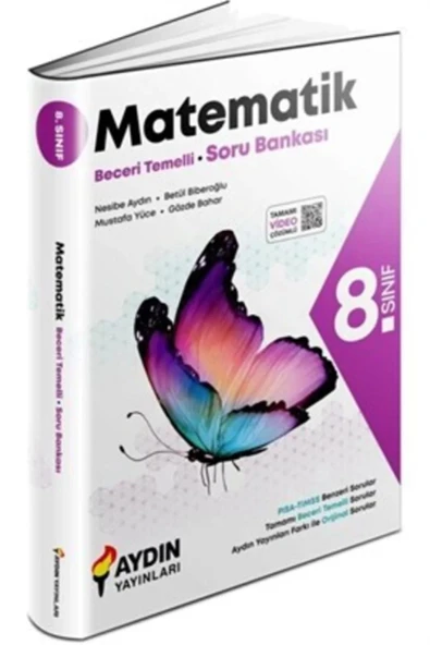 Aydın Yayınları 8.sınıf Matematik Beceri Temelli Soru Bankası ürün görseli