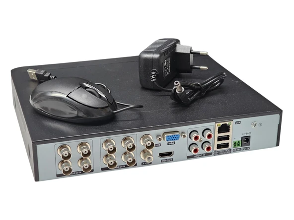 ExitCam 8 Kameralı 5MP Renkli Gece Görüşlü Ses Kayıtlı Güvenlik Kamerası Seti 320GB HDD - 6