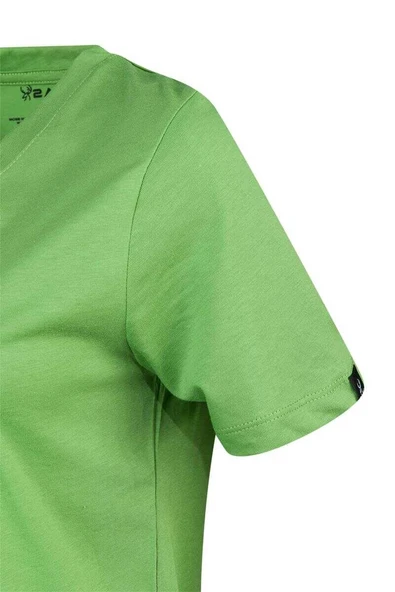 2AS ALONE BASKILI V YAKA KADIN T-SHİRT 404 - 5