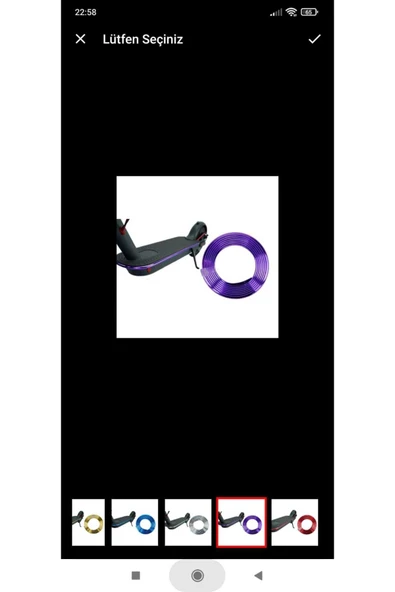 ELEKTRİKLİ SCOOTER METALİK TAMPON KORUMA ürün görseli