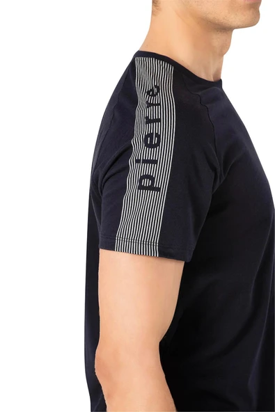 Pierre Cardin Erkek Bisiklet Yaka Penye Kısa Kol Pijama Takım - Resim 9