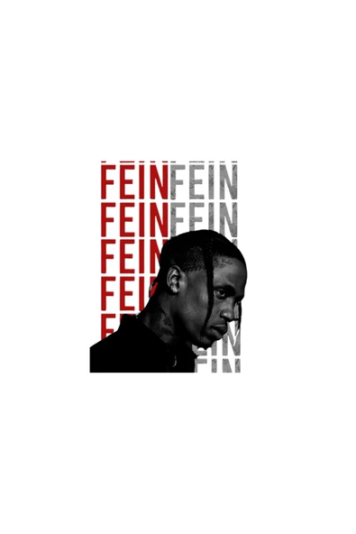 fame-stoned Travis Scott Baskılı Unisex %100 Pamuk Siyah T-shirt - 2