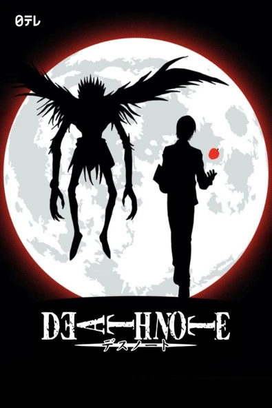 fame-stoned Death Note Anime Baskılı Unisex %100 Pamuk Siyah T-shirt - 2