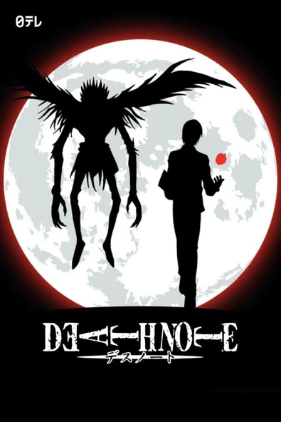 fame-stoned Death Note Anime Baskılı Unisex %100 Pamuk Siyah T-shirt - Resim 2