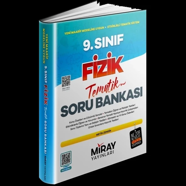MİRAY YAYINLARI 9. Sınıf Fizik Tematik Konu Özetli Soru Bankası