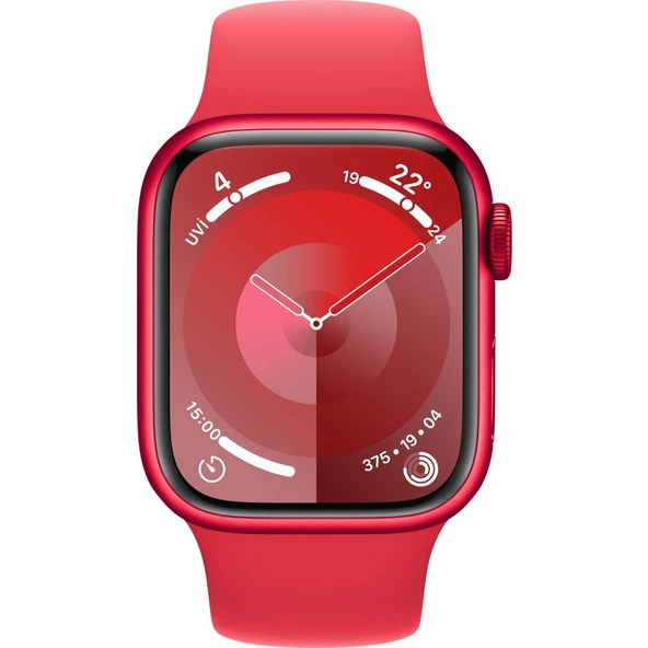 Apple Watch Seri 9 Gps 41MM (Product)Red Alüminyum Kasa Spor Kordon - S/m MRXG3TU/A - 2