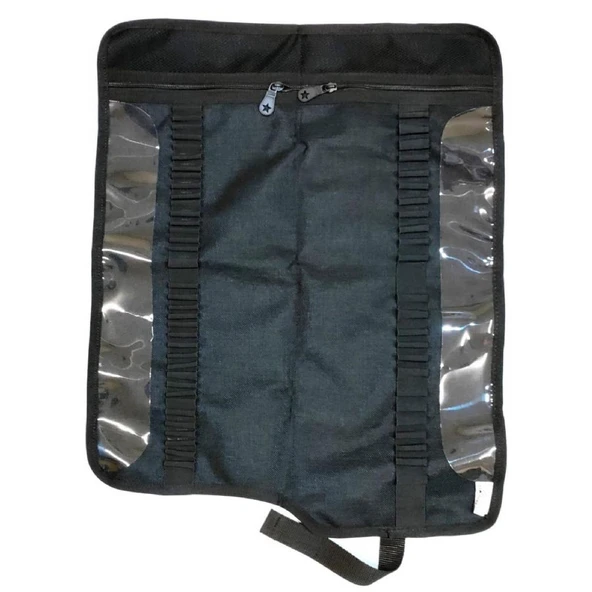 Jacbag Senior XL Lastik Ayraçlı Cepli Katlanır Lacivert Sanatsal Kalem Çantası - Resim 2