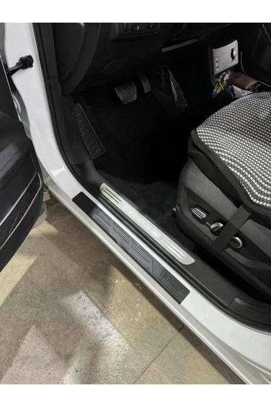 Chery Tiggo 8 Pro Plasik Yapışkanlı Araba Kapı Eşiği 4'lü Siyah - Resim 6