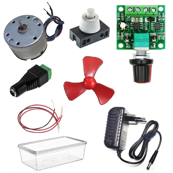 Kutulu 3 in 1 Basit Motor Deney Seti (3 Devre) - Öğrenci Elektrik Devresi ürün görseli