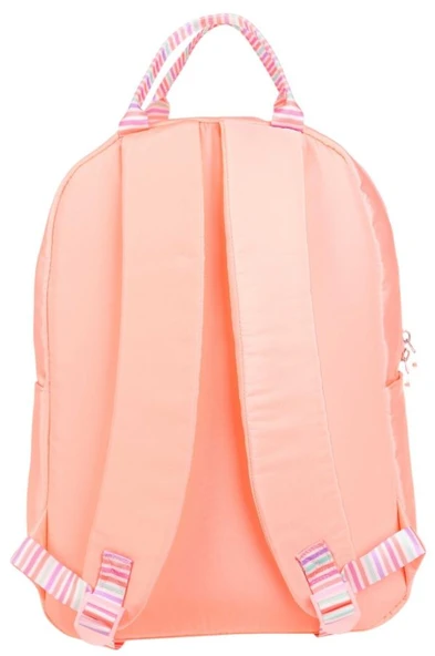 Kaukko K1766 Kız Çocuk/Kadın (Somon - Çizgi Desenli) Okul ve Günlük Sırt Çantası - Resim 3