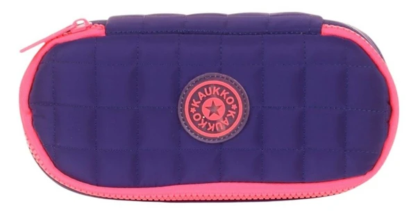 Kaukko Kız Çocuk Lacivert Pembe Özel Bölmeli Organizer Okul ve Günlük Kalem Çantası - K2624 - 2