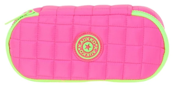 Kaukko Kız Çocuk Pembe Özel Bölmeli Organizer Okul ve Günlük Kalem Çantası - K2622 - Resim 2