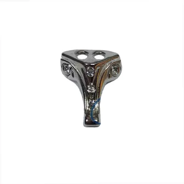 Moda Taşlı Ahşap Sandık Ayağı, Kutu Ayak 1,5 Cm - Nikel, 100 Adet ürün görseli