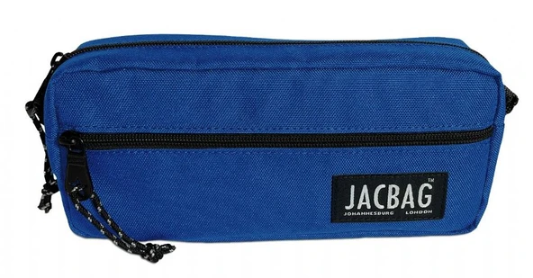 Jacbag Çift Fermuarlı Saks Mavi Erkek Çocuk Kalem Kutusu - Resim 2