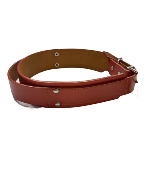 Doglife Turuncu Deri Köpek Boyun Tasması 4 cm x 49-57 cm - 3