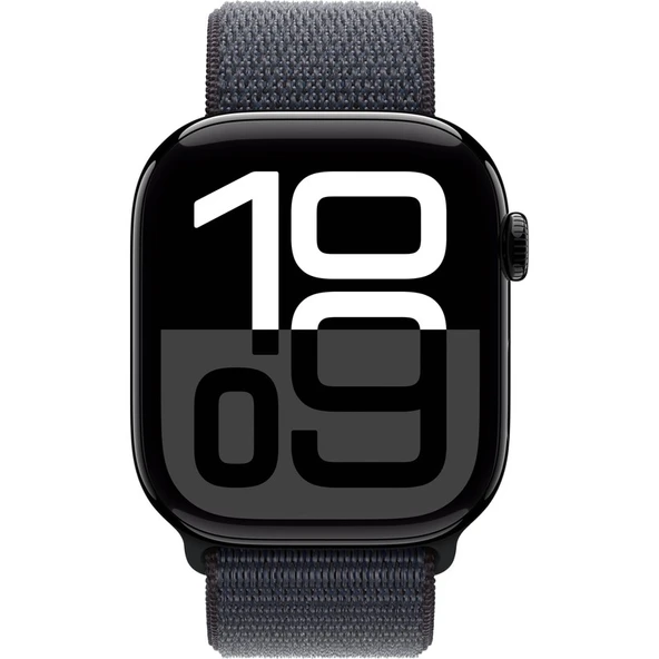 Apple Watch Series 10 GPS, 46 mm Simsiyah Alüminyum Kasa ve Mürekkep Moru Spor Loop - 2